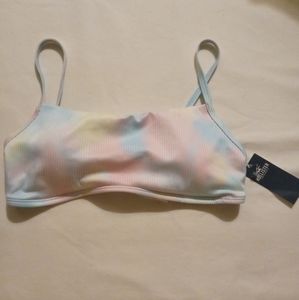 Hollister Pastel Bikini Top, Size- Medium